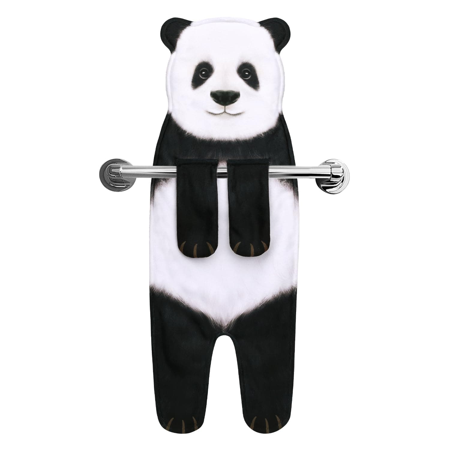 AGRIMONY Funny Panda Hand Towels - Cute Bathroom Kitchen Towels Panda Decor Decorative Hanging Face Towels Super Absorbent Soft-Valentine Christmas House Warming New Home Gifts for Women