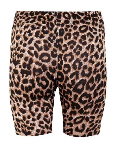 Womens Printed Leopard Army Dance Sports Biker Cycling Active Gym Shorts