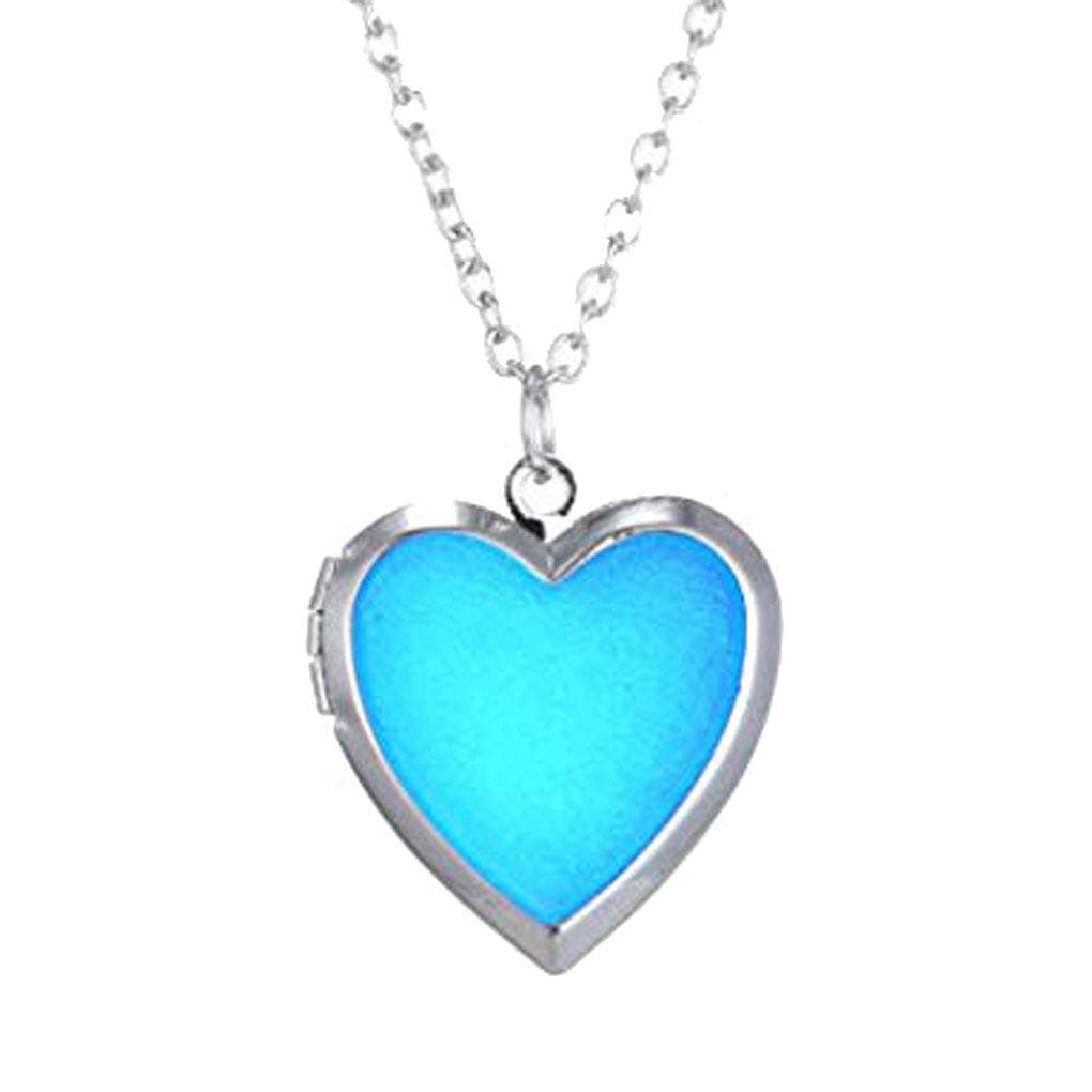 josake CliPons Fashion Heart Shape Color Change Pendant Charm Mood Necklace for Women Emotion Jewelry