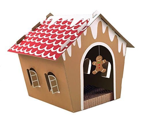 70070 Holiday Gingerbread Cat Scratcher House