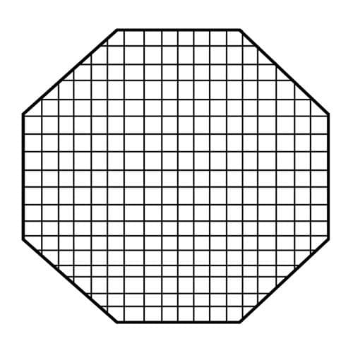 Fotodiox Pro Octagon Eggcrate Grid for 36" Softbox - Fits EZ-Pro & Pro Standard Softboxes - 50 Degrees 2x2x1.5" Openings