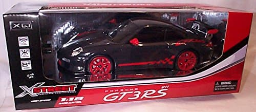 radio control red and black (pörsche) GT3RS car 1.18 scale model