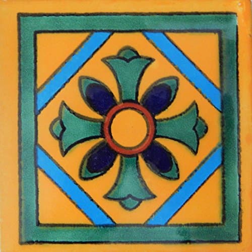 Talavera Mexican Hand Painted Tiles Box of 100