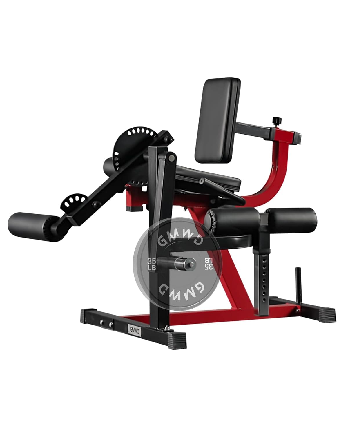 Leg Extension and Curl Machine, Lower Body Special Leg Machine, Adjustable Leg Exercise Bench with Plate Loaded, Leg Rotary Extension for Thigh, Home Gym Weight Machine