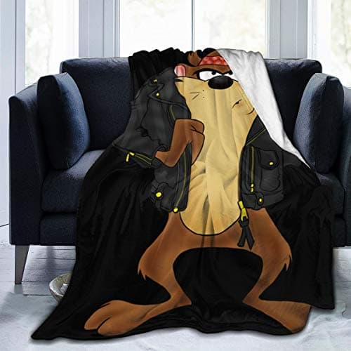 Cai Jingg Looney Tunes Tasmanian Devil Taz Fastness Ultra-Soft Micro Fleece Blanket.