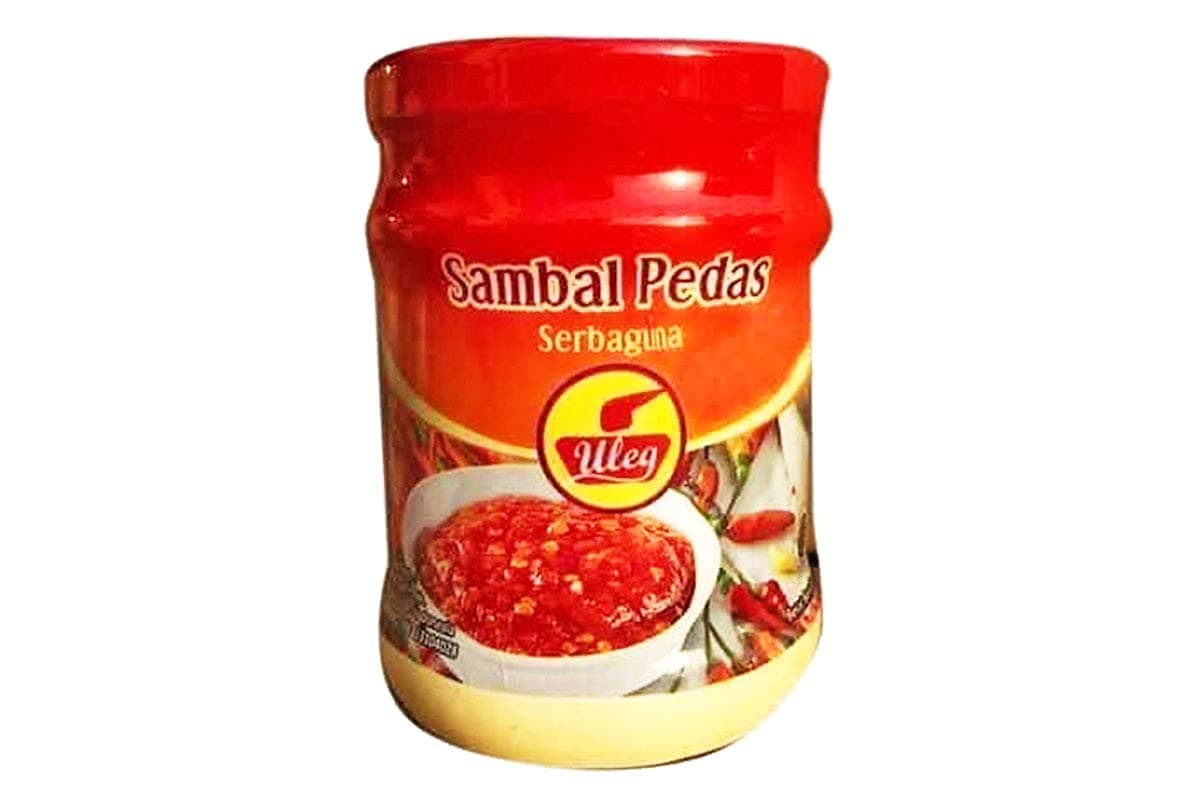 Uleg Sambal Pedas Serbaguna (Hot Chili ) - 6.7oz (Pack of 3)