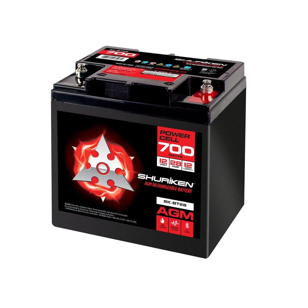 Shuriken SK-BT28 12-Volt High Performance AGM Power Cell Battery for Systems Up To 700-Watts,
