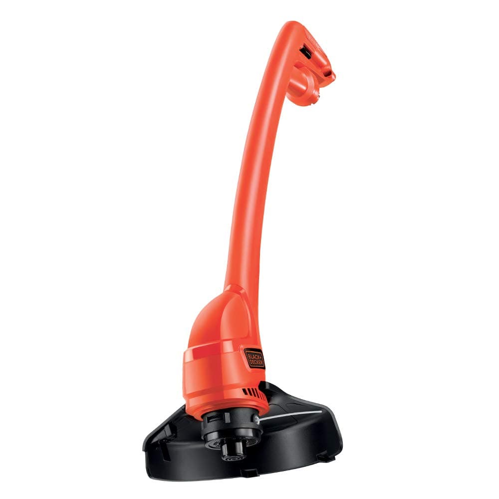 Black & Decker GL250-GB Grass Trimmer with 23 cm Swathe and Bump Feed Line System, 250 W, Orange