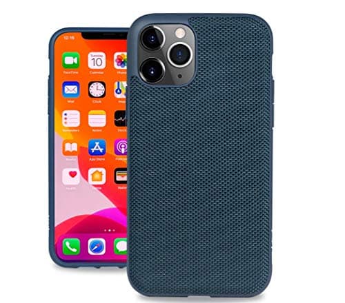 Evutec Ballistic Nylon iPhone 11 Pro Max 6.5 Inch, Unique Heavy Duty Premium Protective Military Grade Drop Tested Shockproof Phone Case Cover(AFIX+ Magnetic Mount Included) (Blue)