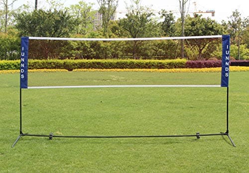 Portable Large Volleyball Badminton Tennis Net with Carrying Bag Stand/Frame (14 ft)