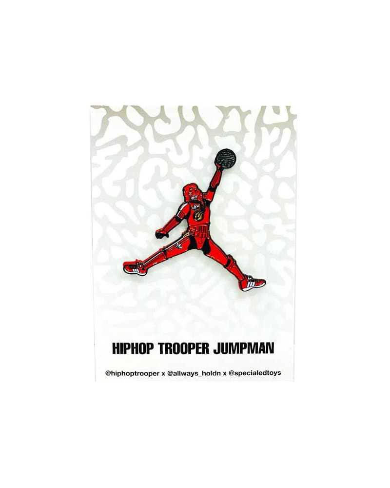 Special Ed Toys Just Jumped Over Jumpman! Trooper Soft Enamel Lapel Pin Limited