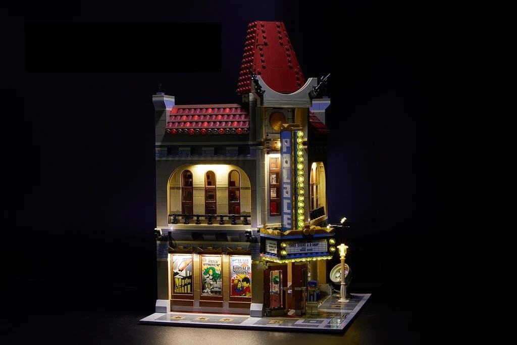 Brick Loot LED Lighting Kit for Lego Palace Cinema Set 10232, Lego Set NOT Included, USB Powered Lights Compatible with Lego Architecture Model Kits and Building Toy Sets, for Adults & Kids Age 12+