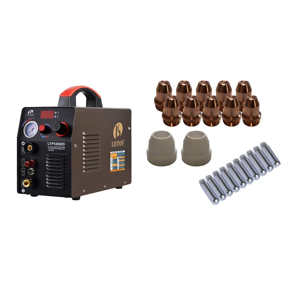 LOTOSLTP5000D Plasma Cutter + Lotos LCS22 Plasma Cutter Consumables Sets