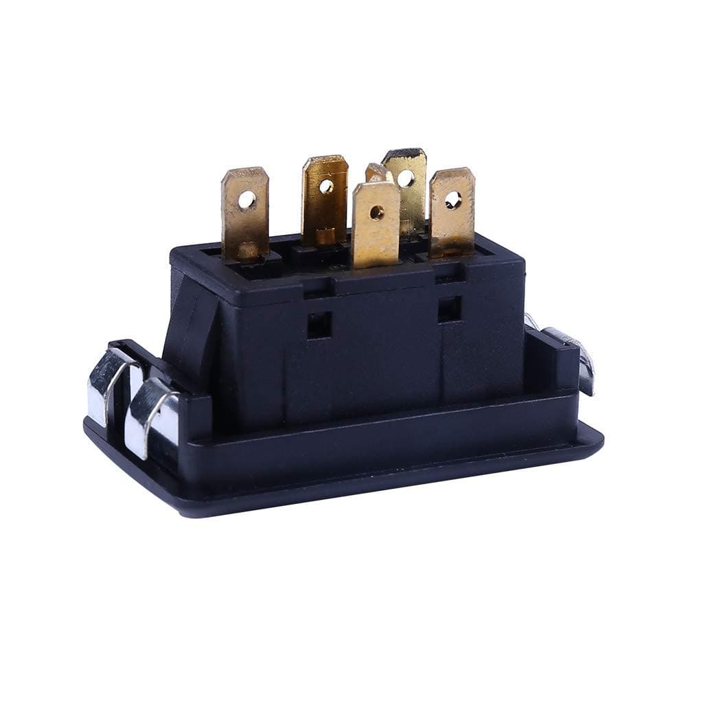 Sdoveb DC 12V 20A Momentary 6 Pins Universal Automobile Power Window Switch - Car Auto Power Controller (Black)