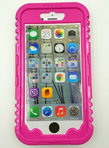 ULIKE New Apple iphone 6 4.7" Full-body Protection Case Cover with Neck Strap -- Waterproof Dustproof Shockproof Snowproof CrashProof -- Retail Packaging (Pink-Purple)