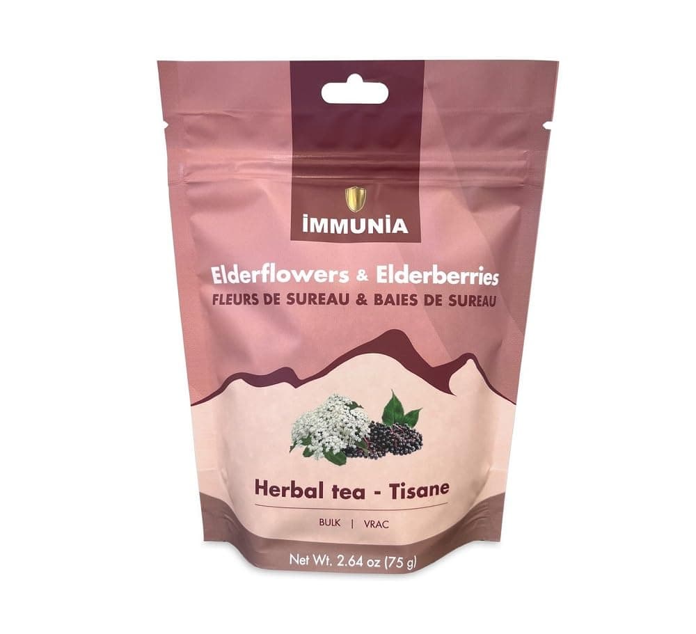 Elderflower & Elderberry Bulk – Herbal Tea Blend for Wellness (Makes up to 75 Cups) | Ideal for Baking, Jelly & Cookies | 75 g (Loose Bulk)