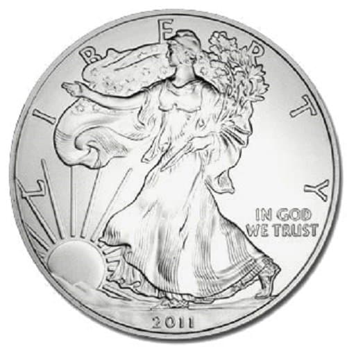 2011 American Silver Eagle .999 Fine Silver Dollar Uncirculated US Mint with Our Certificate of Authenticity