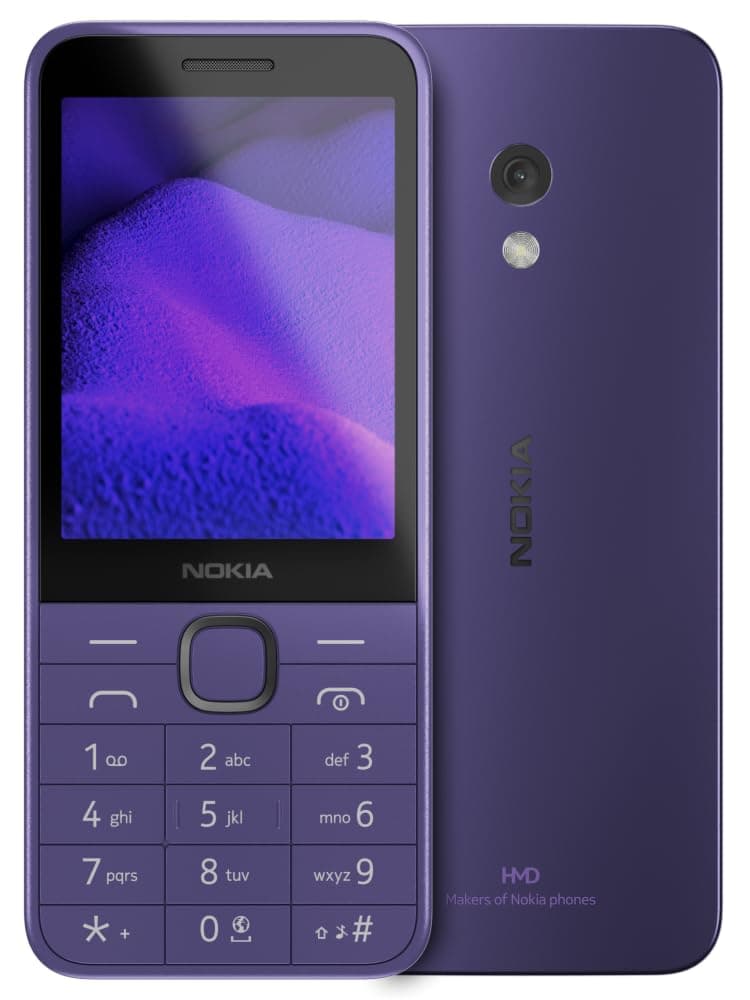 Nokia 235 4G | All-New 4G Keypad Phone with Dual SIM, Scan & Pay UPI, Rear Camera, Wireless FM Radio, MP3 Player, Bluetooth & USB Type C | Purple