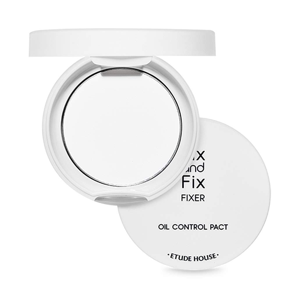 ETUDE HOUSE Fix & Fix Oil Control Pact 0.33oz. (9.5g) - Oil Cut Sebum Control Pact for Oily Skin, Smooth and Matte Finish