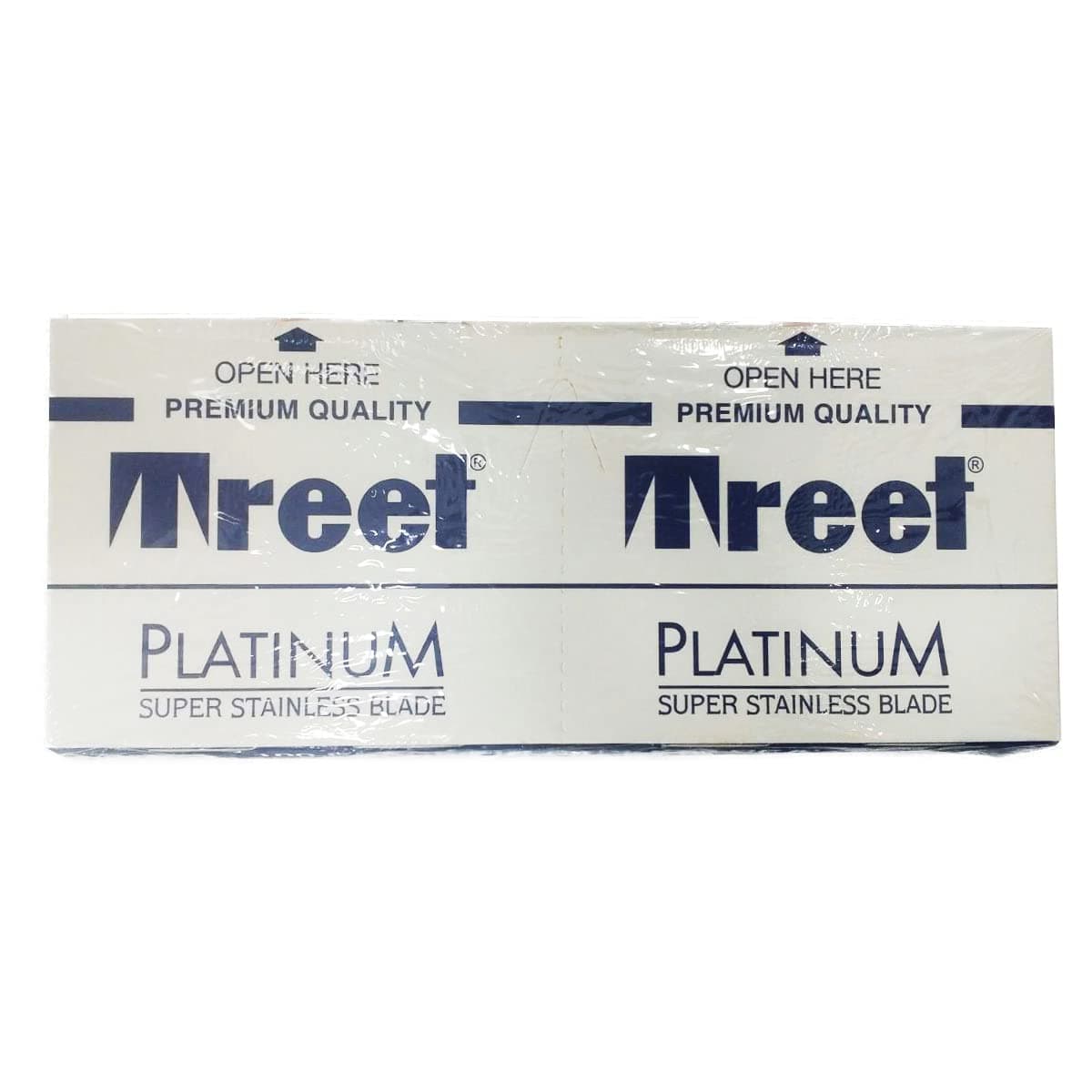Platinum Super Stainless Double Edge Razor Blades, (100 Blades)