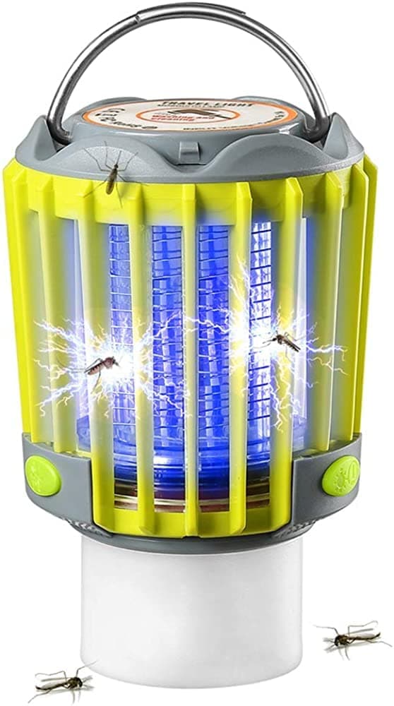 Camping Lantern Rechargeable Flashlights Camping Accessories, 16 Hours IP67 Waterproof 350LM Tent Lights, 2200mah Battery Powered LED Lantern for Tent, Hiking, Fishing, Hurricane, Garden, Emergency