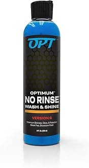 Optimum No Rinse Wash and Shine Version 6 - ONR Rinseless Car Wash Soap for Auto Detailing, Use On Paint, Ceramic Coatings, Glass, Interior (8 Oz)