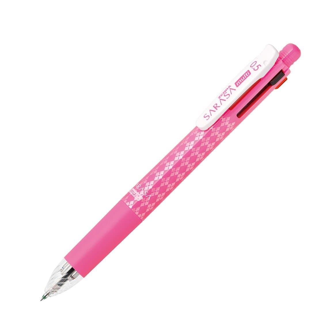 Zebra P-J4SA11-P Multifunction Pen, 4 Colors + Sharp, Sarasa Multi 0.5, Pink