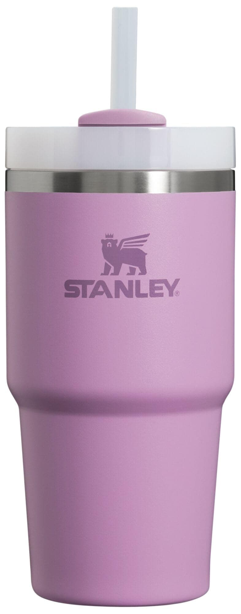 Quencher H2.0 FlowState Stainless Steel Vacuum Insulated Tumbler with Lid and Straw for Water, Iced Tea or Coffee, Smoothie and More, Lilac, 20oz