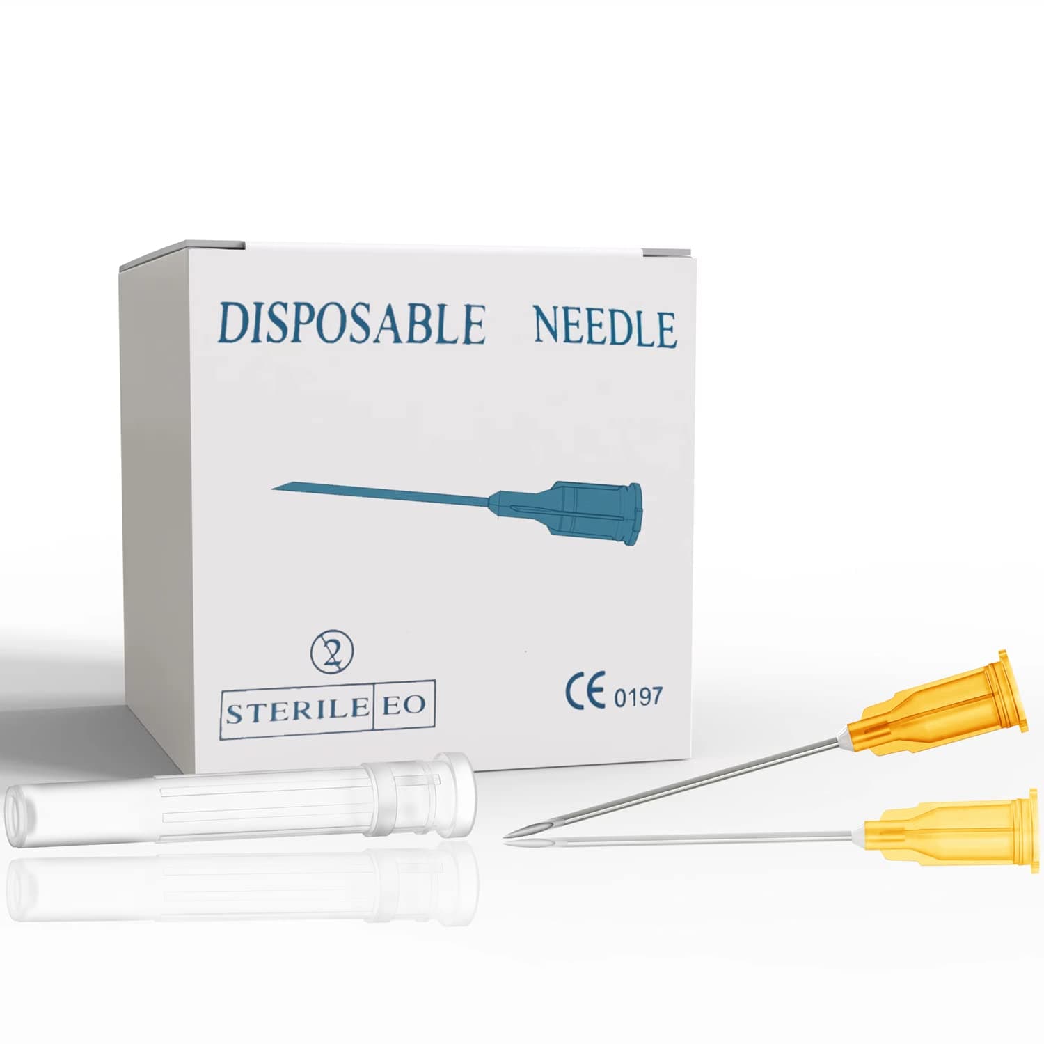 kreireta 100 Pcs 25Ga 1 Inch/25mm Lab Dispensing Needle Luer Lock, Individually Sealed Wrapped