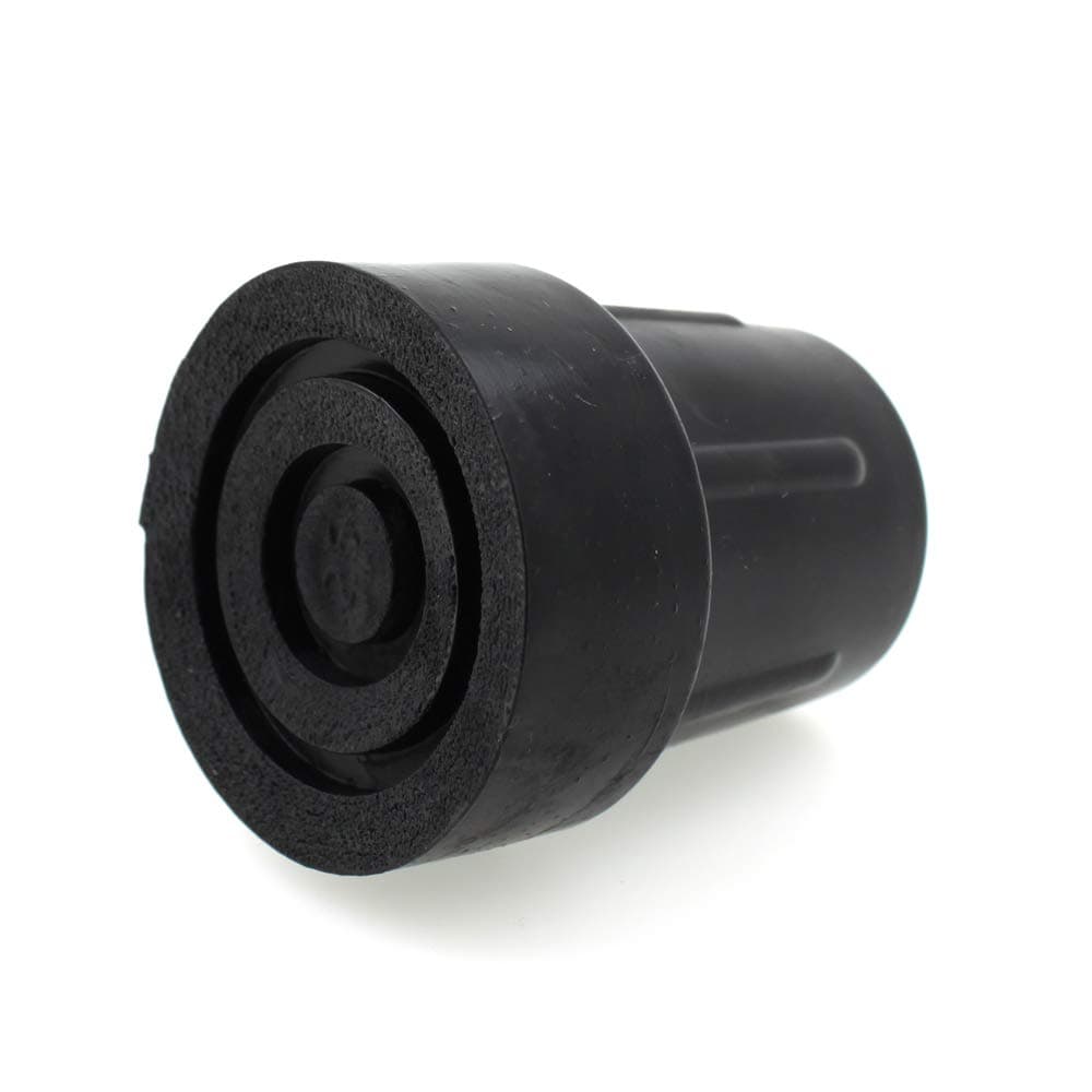 Rubber End Caps (Pack of 2) - Choose Your Size/Colour! (25 mm, Black)
