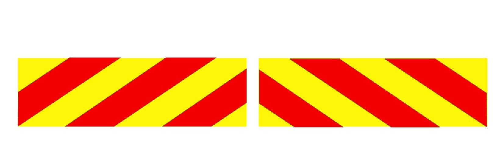 Chevron Magnet Magnetic Sign Highways Road Works Transit Tipper low loader Digger Dumper Motorway Highway Maintenance Package KIT (Magnetic, Reflective Red)