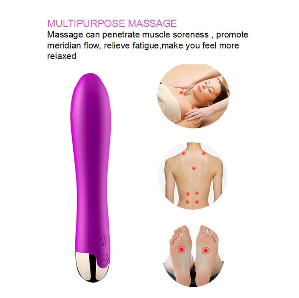 Wand Handheld Mini Therapeutic Vibrating Powerful Spa Beauty Massager, Magic Stress Away - Porable Travel USB Charging, Perfect on Back, Legs, Hand, Shoulder, Muscle,Face