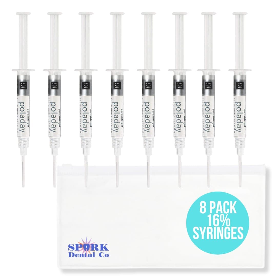 Polanight 16% 8 Syringe Pack, Polanight Whitening Gel (8 Whitening Syringes Total)