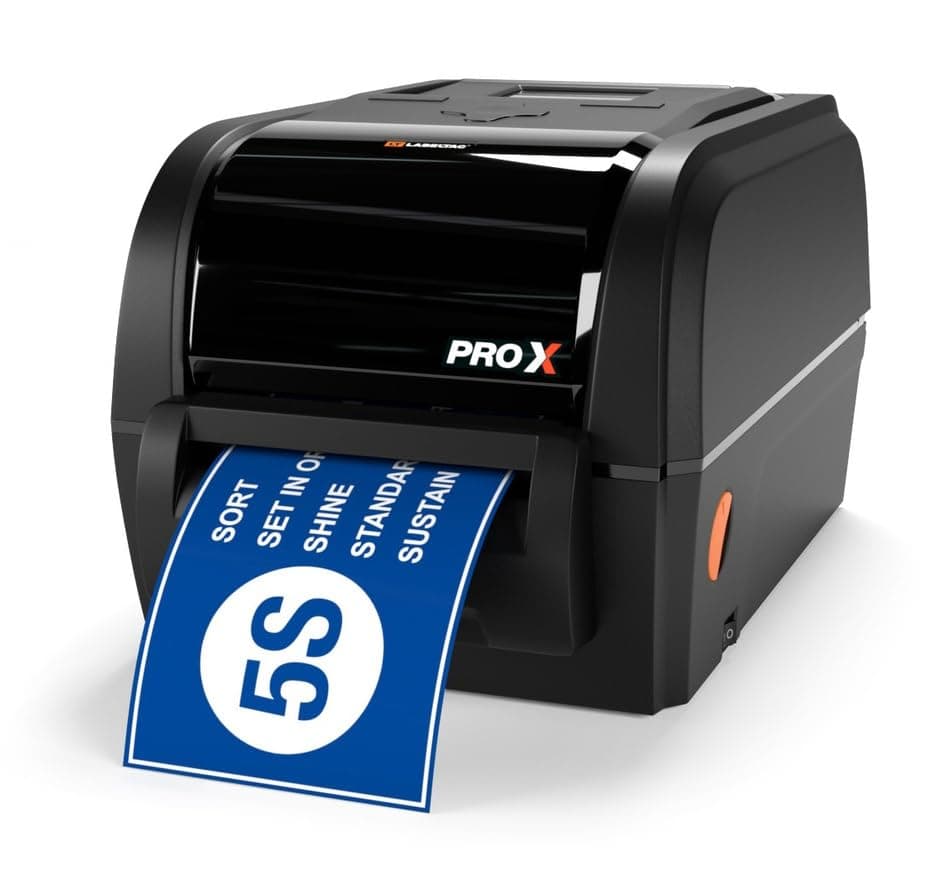 0.5"–4" Industrial Label Printer – Thermal Transfer Vinyl Label Maker for 5S & Lean Manufacturing, Facility Organization & Visual Workplace Signs