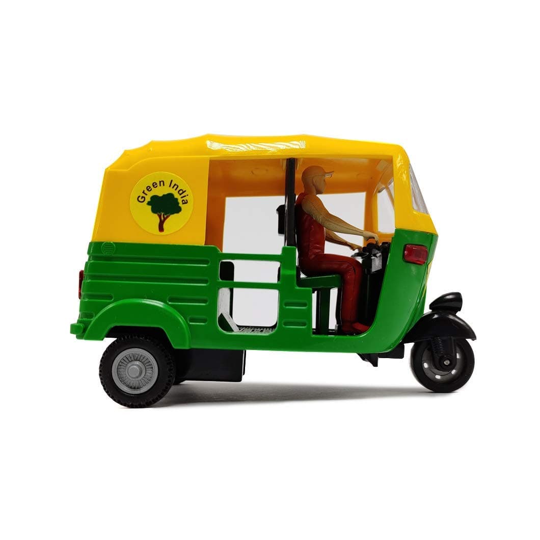 Petrichor Indian Handicraft Famous Auto Rickshaw/TUK TUK/Rickshaw Taxi Model Showpiece Collectible Figurine Home Decoration and Gifting