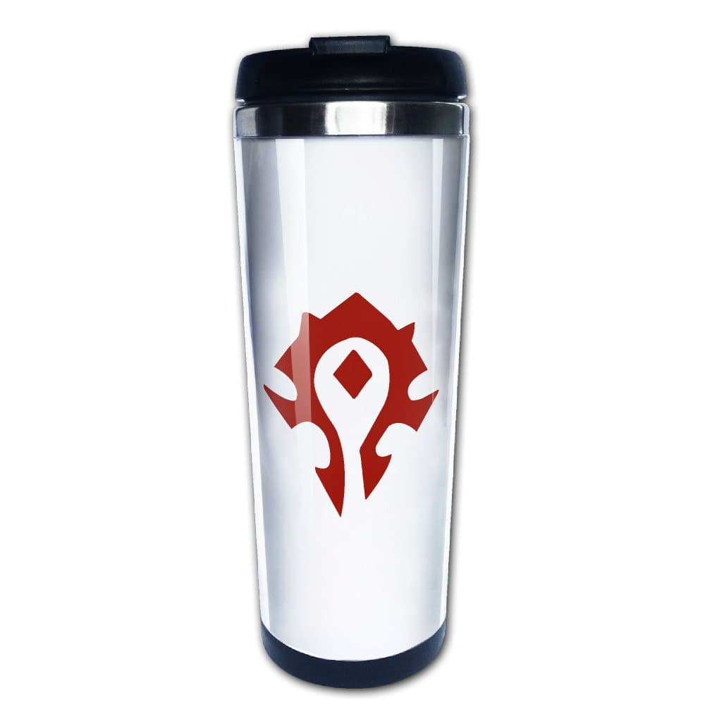 World Of Warcraft Wow Logo Horde Travel Coffee Mug Water Bottle