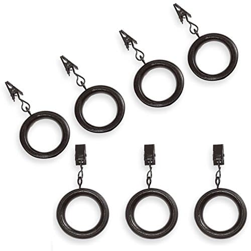 Cambria Casuals Clip Rings in Dark Brown (Set of 7)