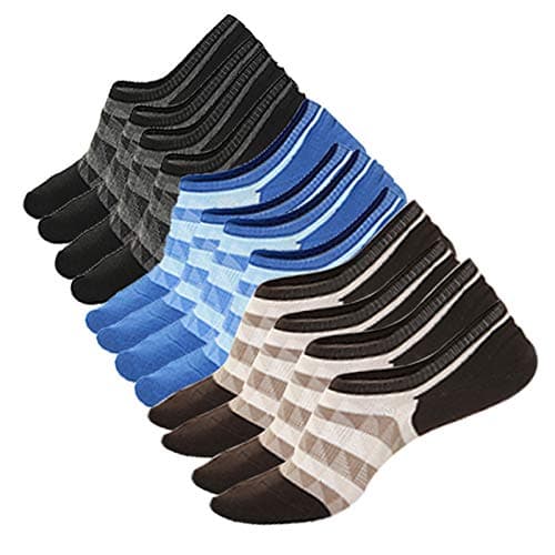 Mens Athletic No Show Socks 6 Pack Womens Low Cut Invisible Socks for Casual Running Sports