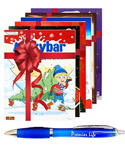 Chocolate Advent Calendar - 6 pack - Galaxy - Mars - Milky Bar - Cadburys Dairy Milk - Maltesers - Kinder - Christmas Countdown Gift