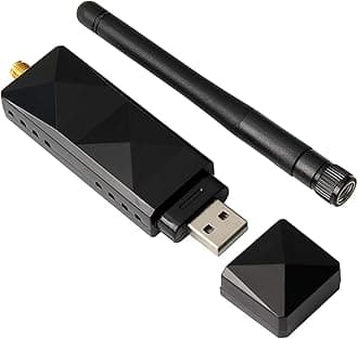 Wireless Netcard,ar9271 ABS Shell AR9271 Wireless Netcard USB WiFi Adaptor Detachable 2DBI Antenna Adapter,atheros ar9271 for TV Computer, AR9271 Chipset, Plug and Play