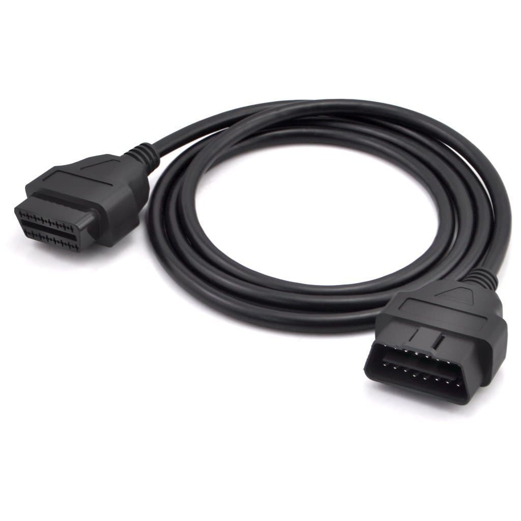 5ft 150cm 1.5M OBD-II OBD2 16 Pin Auto Car Male to Female Extension Cable Diagnostic Extender Cord Adapter
