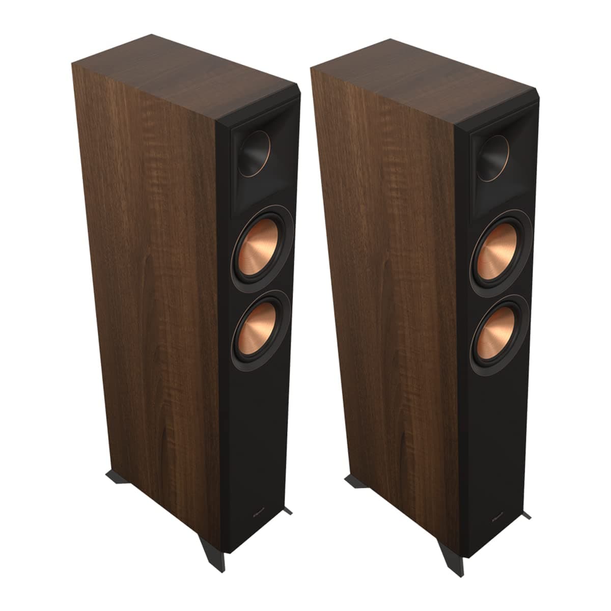 Klipsch Reference Premiere RP-5000F II Walnut Floor Stand Speakers, Pair
