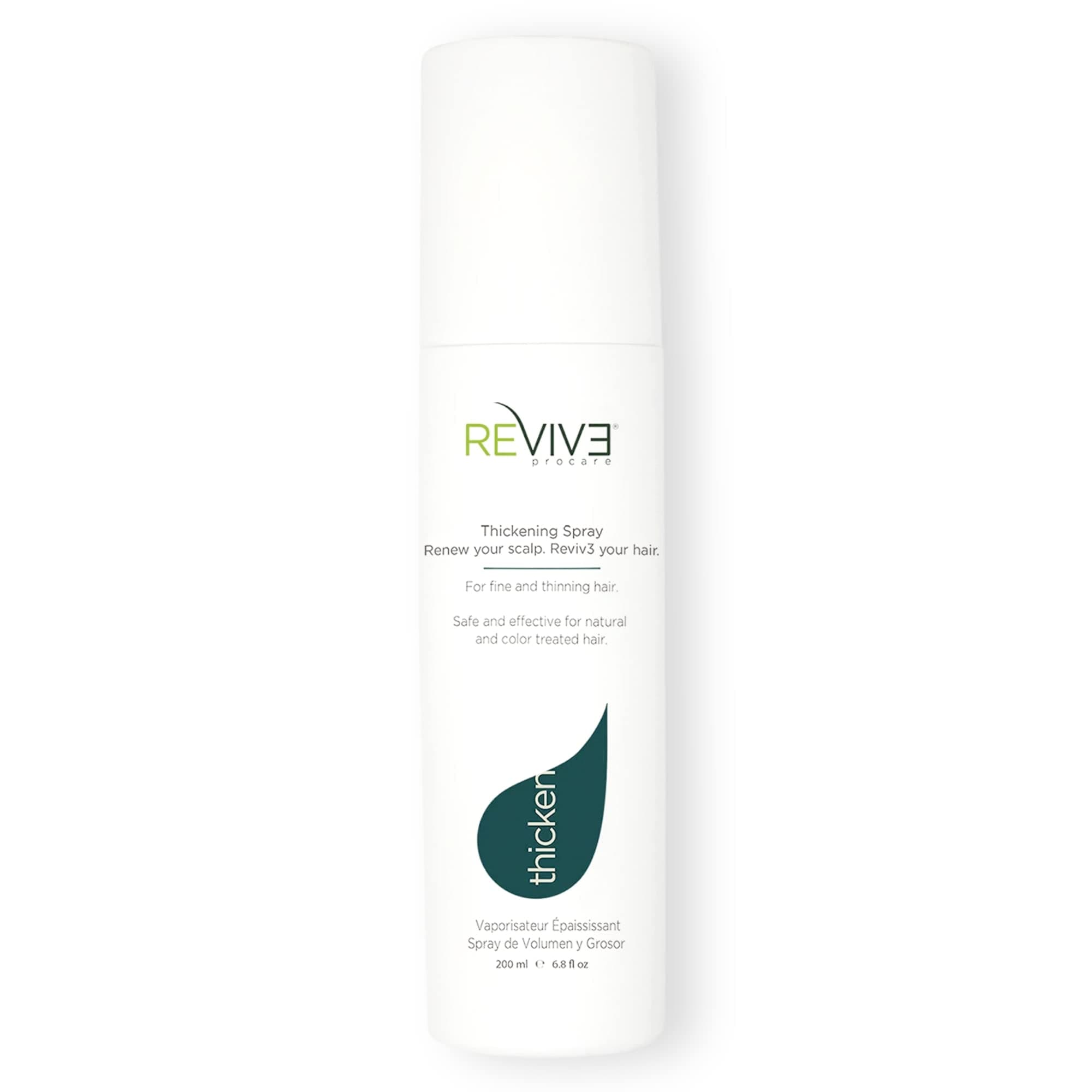 REVIV3 PROCARE Thicken Instant Thickening and Volumizing Spray with UV protection for hair, Plant Based with Walnut Extract and Essential Amino Acids for a Natural Hold and Texture, 6.8 Fl Oz