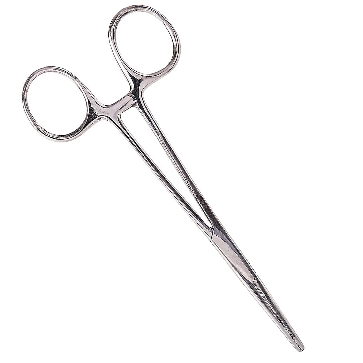 Kelly Forceps, Medical Forceps, Locking Forceps, Silver, Straight, 5 and a Half Inch