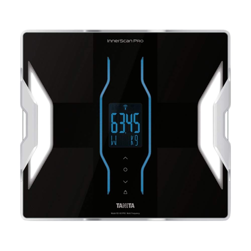 TANITA Tanita RD-901 InnerScan PRO Multi Frequency BIA Body Composition Scale, Black, Tempered Glass, Floor Scale, 440 lbs Max, LED Display