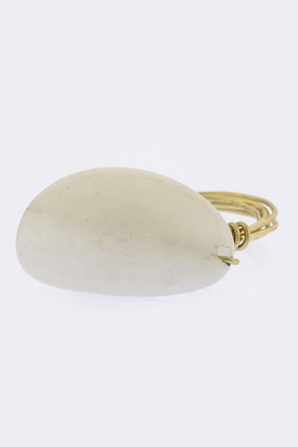 THE JEWEL RACK NATURAL STONE ACCENT RING