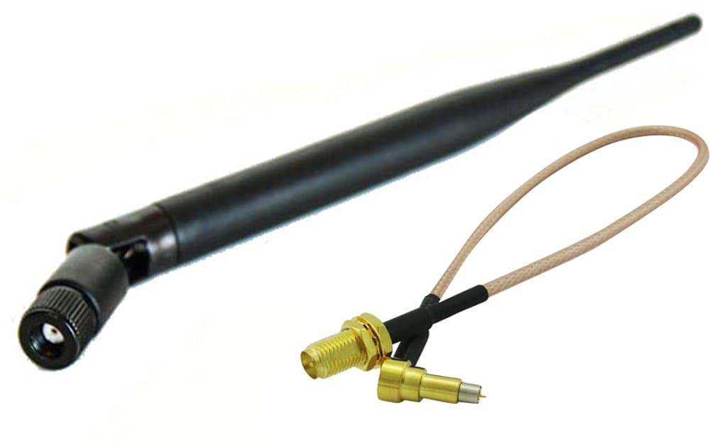 Super Power Supply 1 x 6dBi RP-SMA Dual Band Antenna 2.4GHz 5GHz + 1 x 8