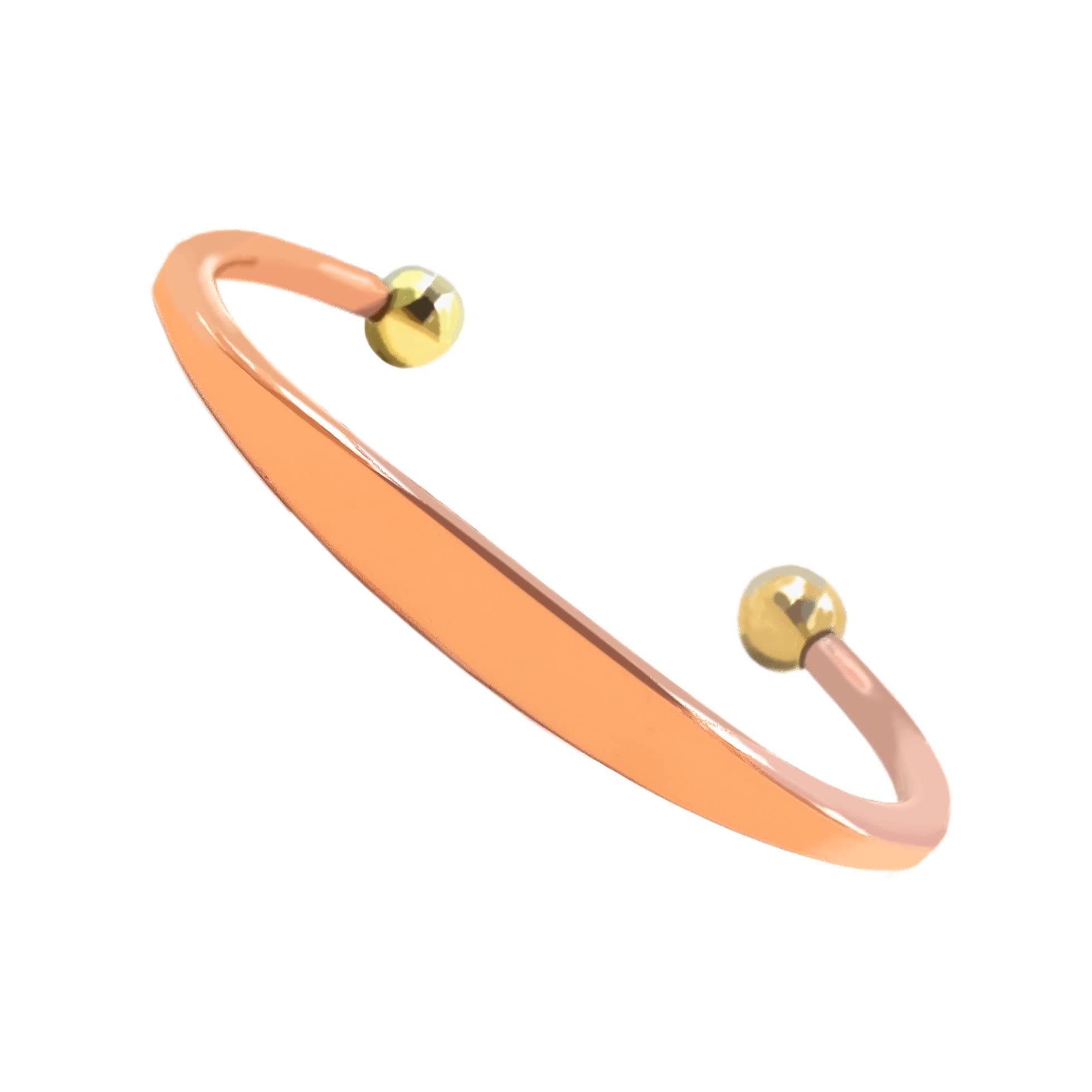 pure copper bracelets cuff kada bangle for men and women
