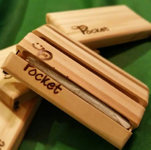Pot Pocket - Personal Organization Tool - Carrying Case for Medicinal and Recreational Marijuana Cigarettes