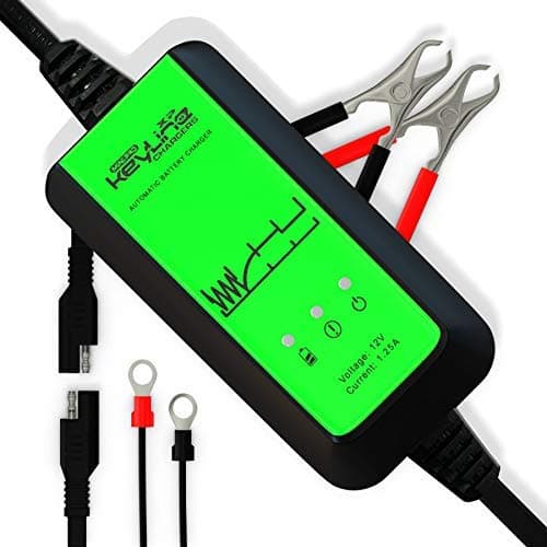 #1 Tender For Batteries 12V Automatic Trickle Charger - 1.25Amp 5 Stage Battery Desulfator Maintainer & Conditioner. Perfect Maintainance Everytime By KeyLine Chargers USA